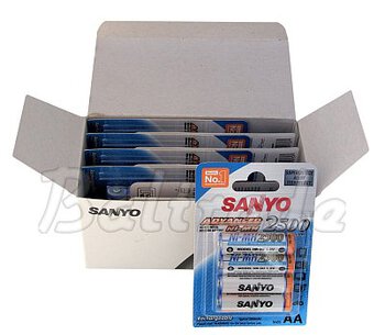 40 x akumulatorek Sanyo R6 AA Ni-MH 2500mAh
