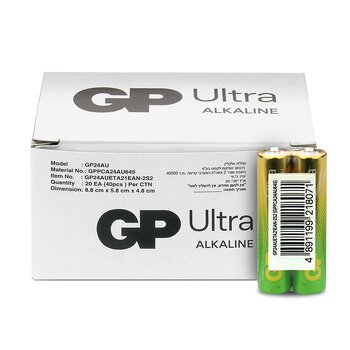 40 x bateria alkaliczna GP Ultra Alkaline G-TECH LR03 / AAA