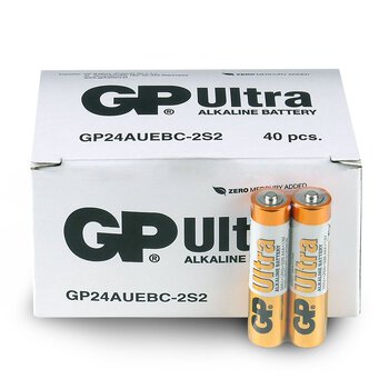 40 x bateria alkaliczna GP Ultra Alkaline LR03 / AAA