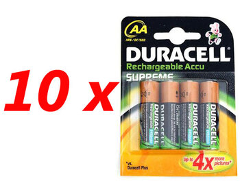 40 x DURACELL Supreme R6/AA Ni-MH 2450mAh