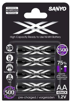 40 x Sanyo Eneloop XX R6/AA 2500mAh  - pakowane po 4 szt.