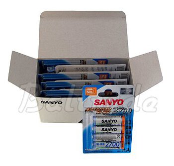 40 x Sanyo R6 AA Ni-MH 2700mAh - pakowane 4 szt. / blister
