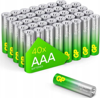 40x baterie alkaliczne GP SUPER Alkaline G-TECH AAA LR03