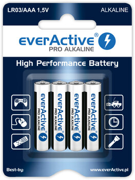Bateria alkaliczna everActive Pro Alkaline LR03 AAA - 48 sztuk