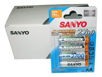 480 x akumulatorek Sanyo R6 AA Ni-MH 2700mAh