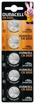 5 x bateria litowa mini Duracell CR2025 DL2025 ECR2025 HSDC 5 x bateria litowa mini Duracell CR2025 DL2025 ECR2025 HSDC