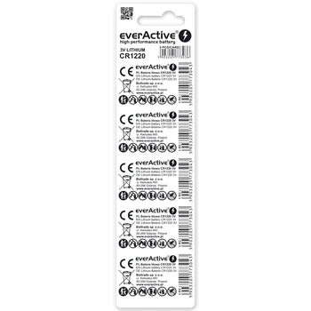 5 x bateria litowa mini everActive CR1220