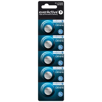 5 x bateria litowa mini everActive CR1616