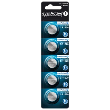 5 x bateria litowa mini everActive CR1620