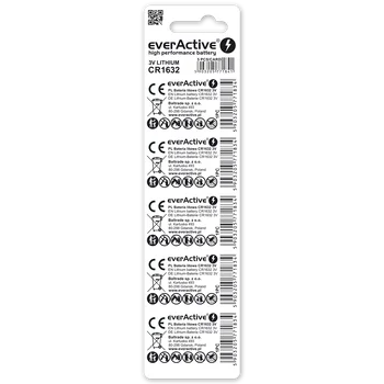5 x bateria litowa mini everActive CR1632
