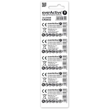 5 x bateria litowa mini everActive CR2032