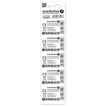 5 x bateria litowa mini everActive CR2450