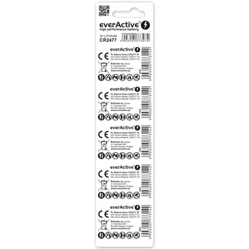 5 x bateria litowa mini everActive CR2477