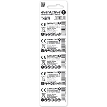5 x bateria litowa mini everActive CR927