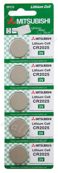 5 x bateria litowa Mitsubishi CR2025
