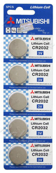 5 x bateria litowa Mitsubishi CR2032