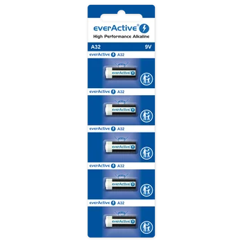 5 x baterie do pilotów samochodowych everActive A32 / 32A 9V
