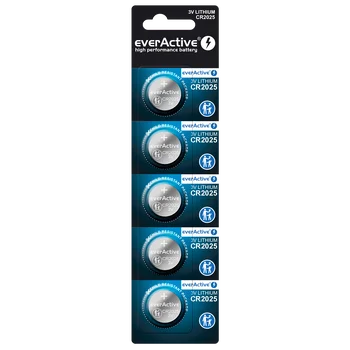 5x bateria litowa mini everActive CR2025
