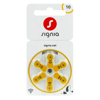 6 x baterie do aparatów słuchowych Signia 10