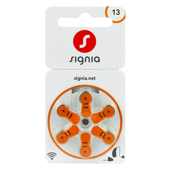 6 x baterie do aparatów słuchowych Signia 13