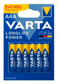 6 x baterie Varta Longlife Power LR03/AAA 4903 (High Energy) 6 x baterie Varta Longlife Power LR03/AAA 4903 (High Energy)