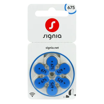 60 x baterie do aparatów słuchowych Signia 675