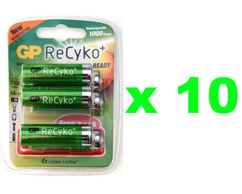 60 x GP ReCyko R6 AA 2100mAh (10x6bl)