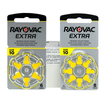 600 szt x baterie do aparatów słuchowych Rayovac Extra 10
