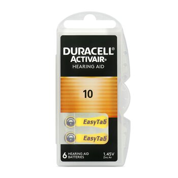 600 x baterie do aparatów słuchowych Duracell ActivAir 10