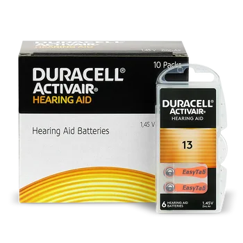 600 x baterie do aparatów słuchowych Duracell ActivAir 13