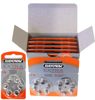 600 x baterie do aparatów słuchowych Rayovac Extra Advanced 13