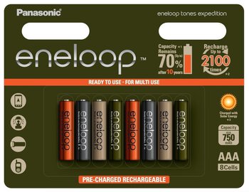 8 x akumulatorki Panasonic Eneloop Tones Expedition R03/AAA 800mAh (blister)