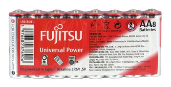 64 x bateria alkaliczna Fujitsu Universal Power LR6 AA (folia)