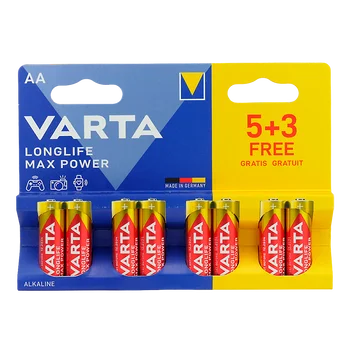 Baterie AA LR6 alkaliczne pakowane po 8 sztuk VARTA Max Power