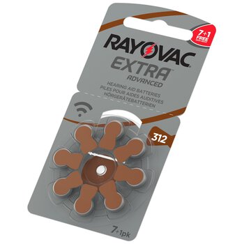 8 x baterie do aparatów słuchowych Rayovac Extra Advanced 312 MF