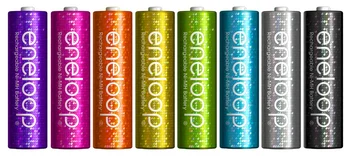 8 x Sanyo Eneloop Tones Glitter R6/AA 2000mAh Limitowana Edycja