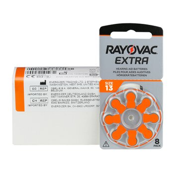 40 x baterie do aparatów słuchowych Rayovac Extra 13