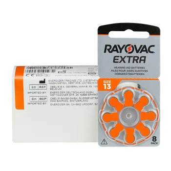 40 x baterie do aparatów słuchowych Rayovac Extra 13