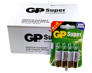 96 x GP Super Alkaline LR6/AA (pakowane 8 szt. / blister)
