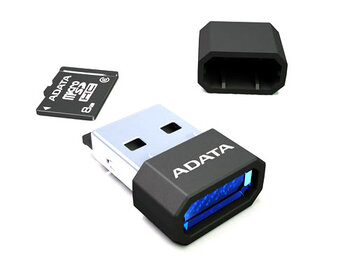 A-DATA microSDXC 64GB class 10 UHS-I + czytnik V3 czarny - rozpakowana