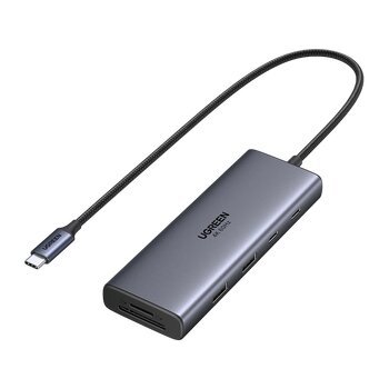 Adapter hub USB-C 9w1 Ugreen CM498A 85774 1x USB 2.0 + 1x USB 3.0 + 2x HDMI + 3x USB-C + SD Card + TF Card Adapter hub USB-C 9w1 Ugreen CM498A 85774 1x USB 2.0 + 1x USB 3.0 + 2x HDMI + 3x USB-C + SD Card + TF Card