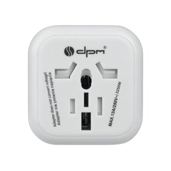 Adapter podróżny Europa DPM biały