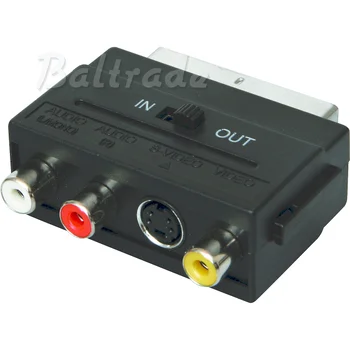 Adapter SCART-CVBS/RCA/S-Video In/Out