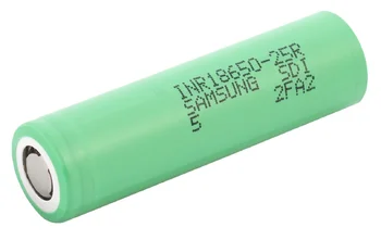 2x Akumulator 18650 Li-ion 2500 mAh Samsung INR18650-25R 20A. Ogniwo litowo-jonowe - BOX / pojemnik