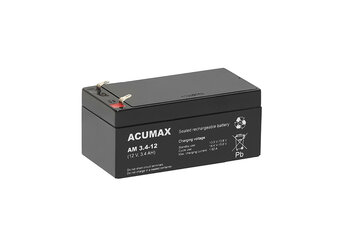 Akumulator ACUMAX serii AM 12V 3,4Ah