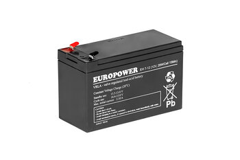 Akumulator EUROPOWER serii EH 12V 7Ah T2
