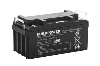 Akumulator EUROPOWER serii EPL 12V 65Ah