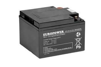 Akumulator EUROPOWER serii EPS 12V 26Ah