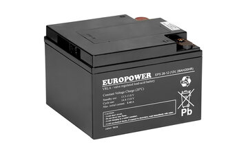 Akumulator EUROPOWER serii EPS 12V 28Ah