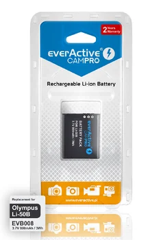 Bateria (akumulator) everActive CamPro - zamiennik do aparatu fotograficznego Olympus LI-50B